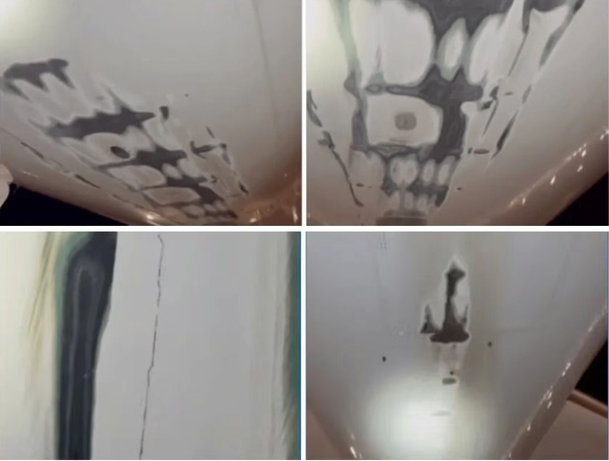 抵港A350客机降落期间机尾触地